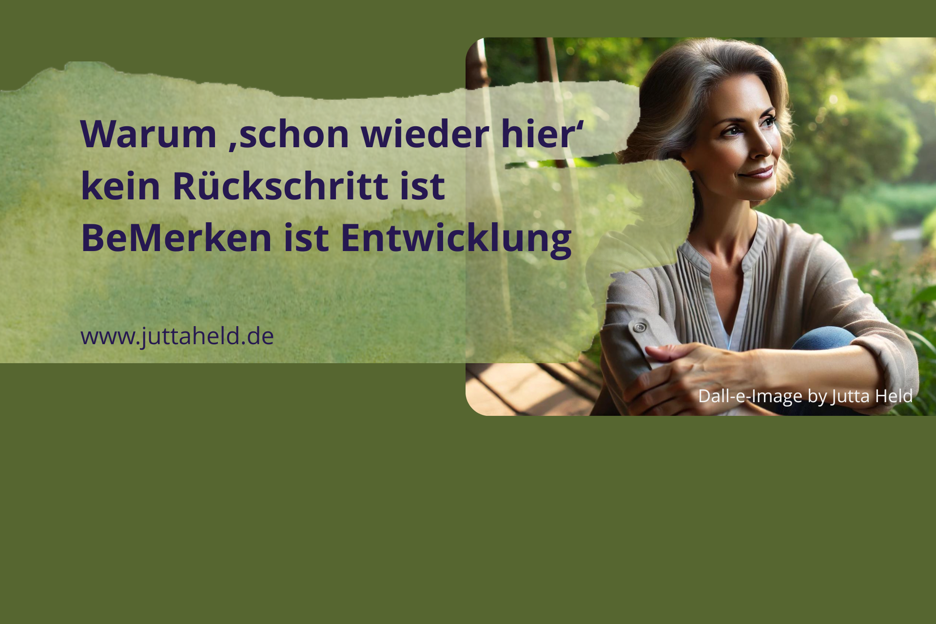 Innere Muster erkennen ist Entwicklung. Teil des achtsamen und aufmerksamen Prozess auf dem Weg etwas zu wandeln. Kein Rückschritt.